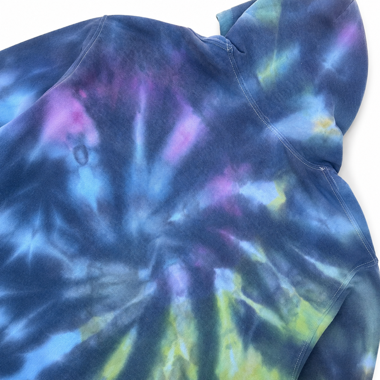 Neon Fusion Spiral Hoodie – Size Large