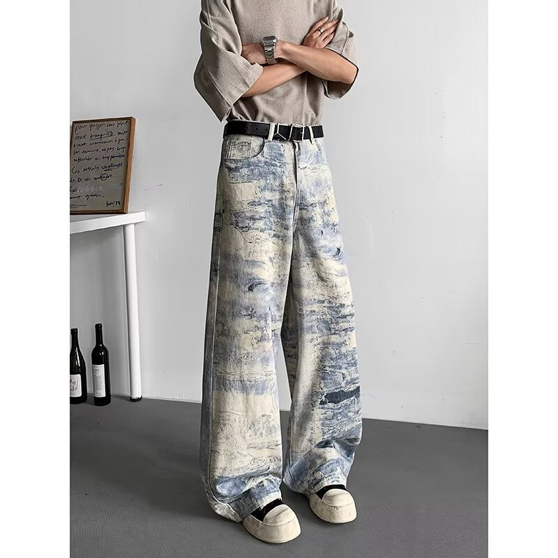 Men's Tie-Dye Camouflage Jeans for Effortless Summer Casual Style - Dye My World