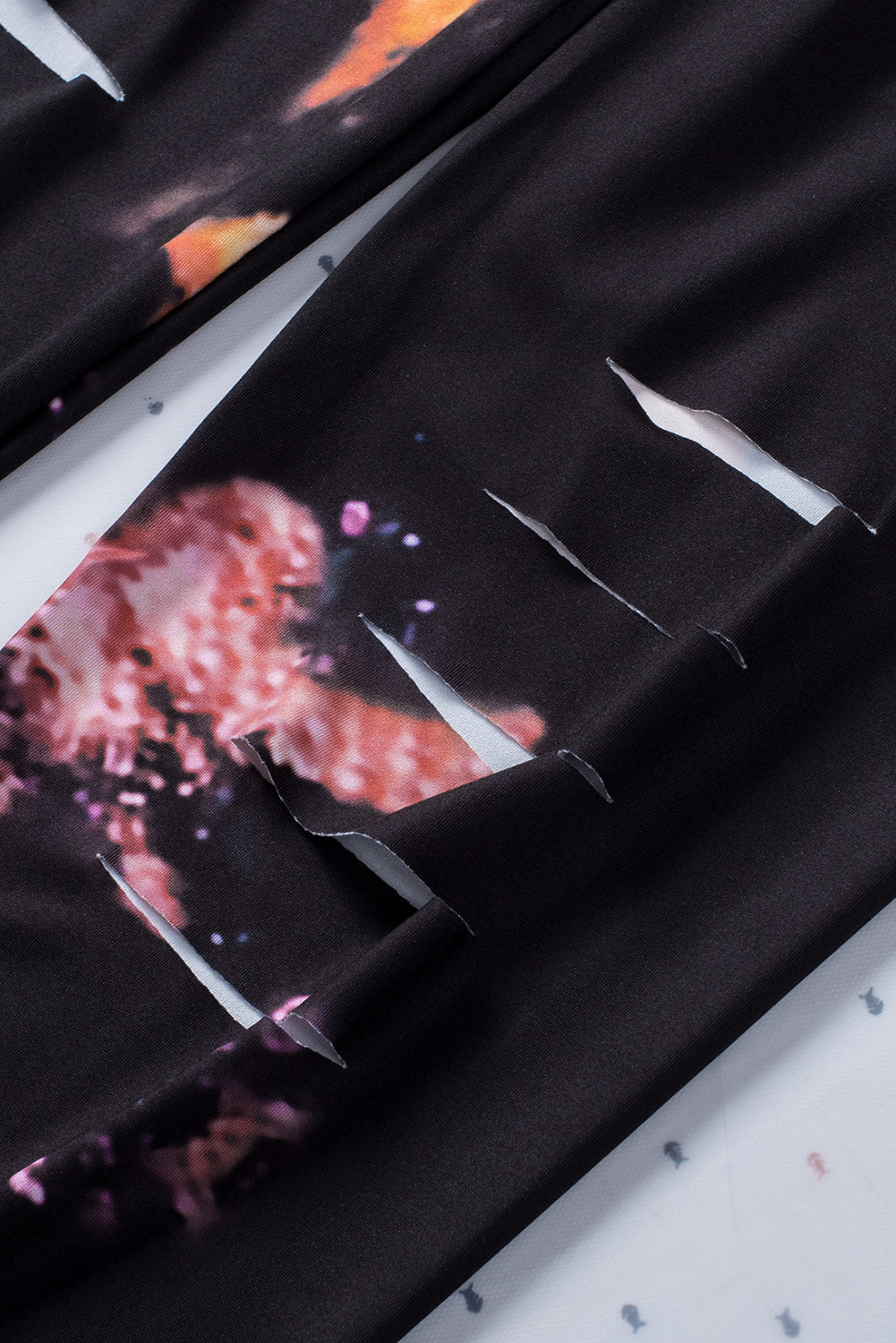 Multicolor Tie-Dye Fitness Leggings – Women's Activewear with Hollow Out Design - Dye My World