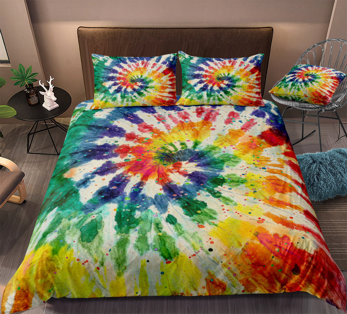 Tie-Dye Bedding Set – Duvet Cover, Pillowcases & Sheets - Dye My World