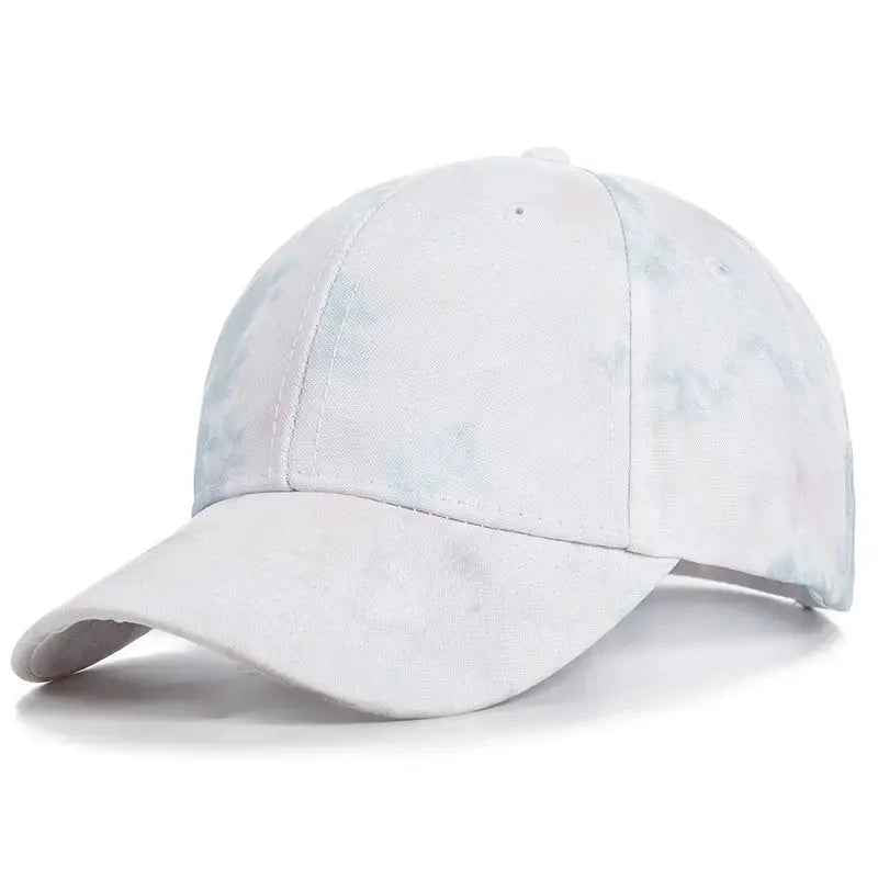 Women's Tie-Dye Baseball Cap - Adjustable Multicolor Hat for Trendy Streetwear Styles