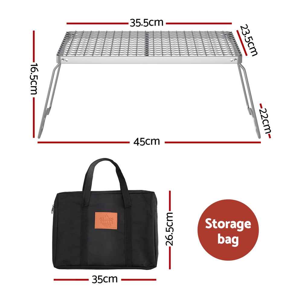 Foldable Stainless Steel Rack – Multi-Purpose for Tie-Dye, DIY & Camping