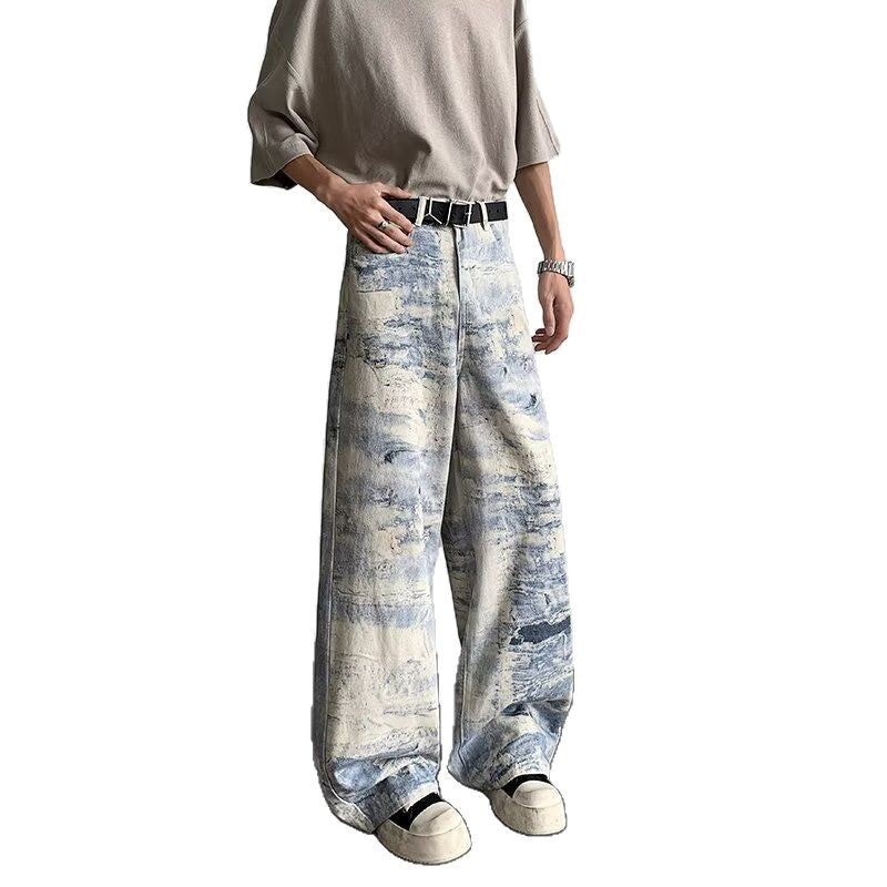 Men's Tie-Dye Camouflage Jeans for Effortless Summer Casual Style - Dye My World