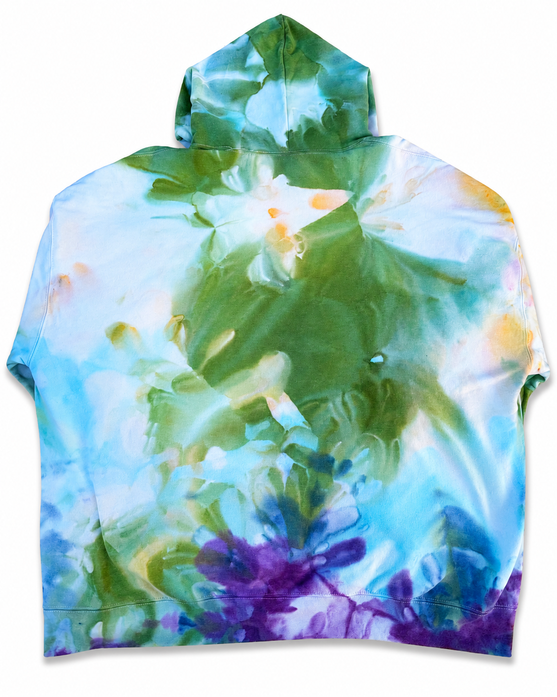 Tropical Flow Ice Dye Hoodie – 2XL