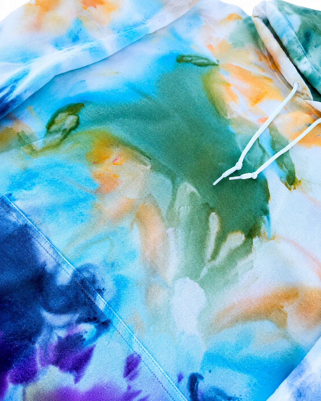 Tropical Flow Ice Dye Hoodie – 2XL