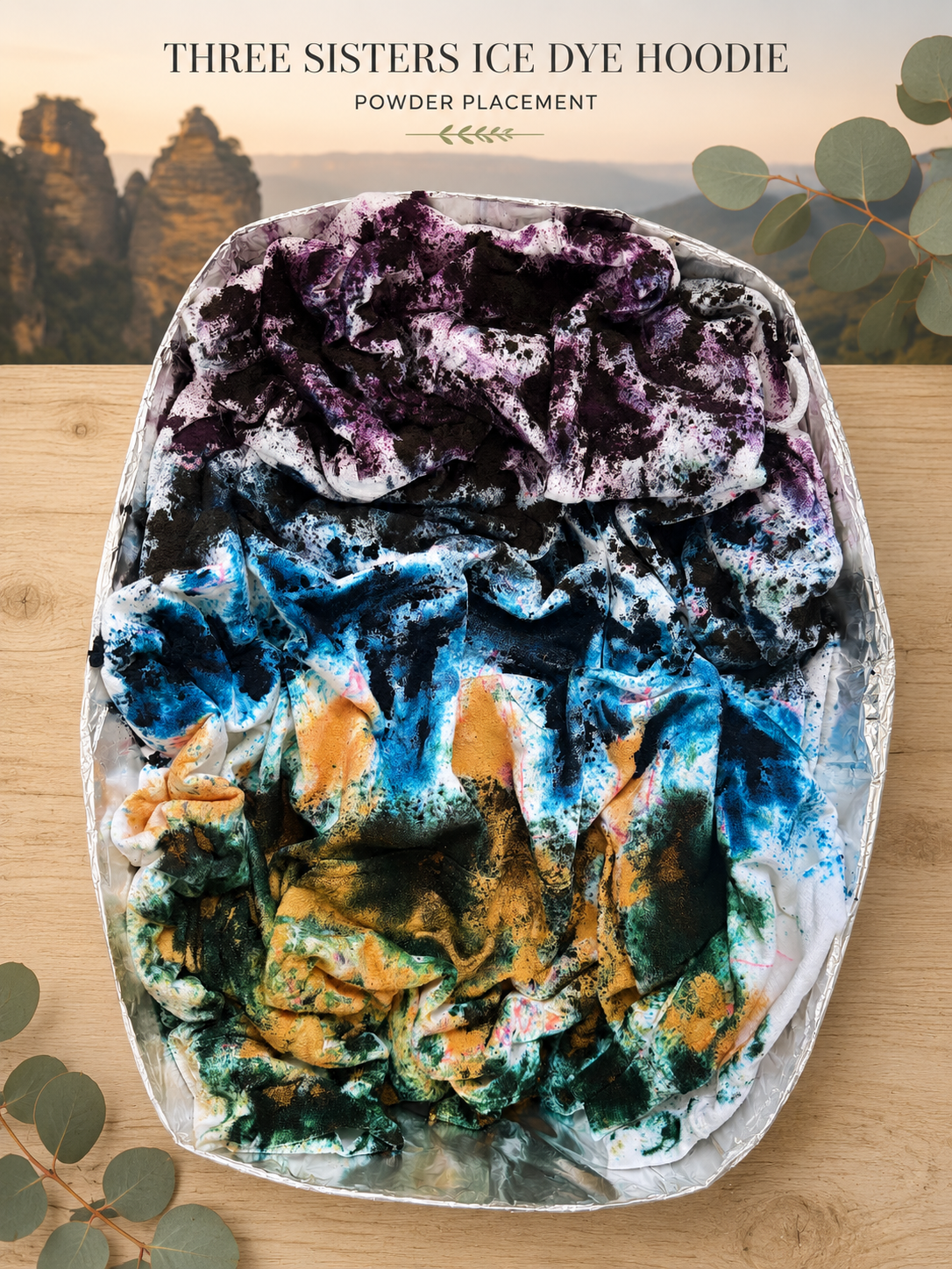 Three Sisters Ice Dye Hoodie – XL