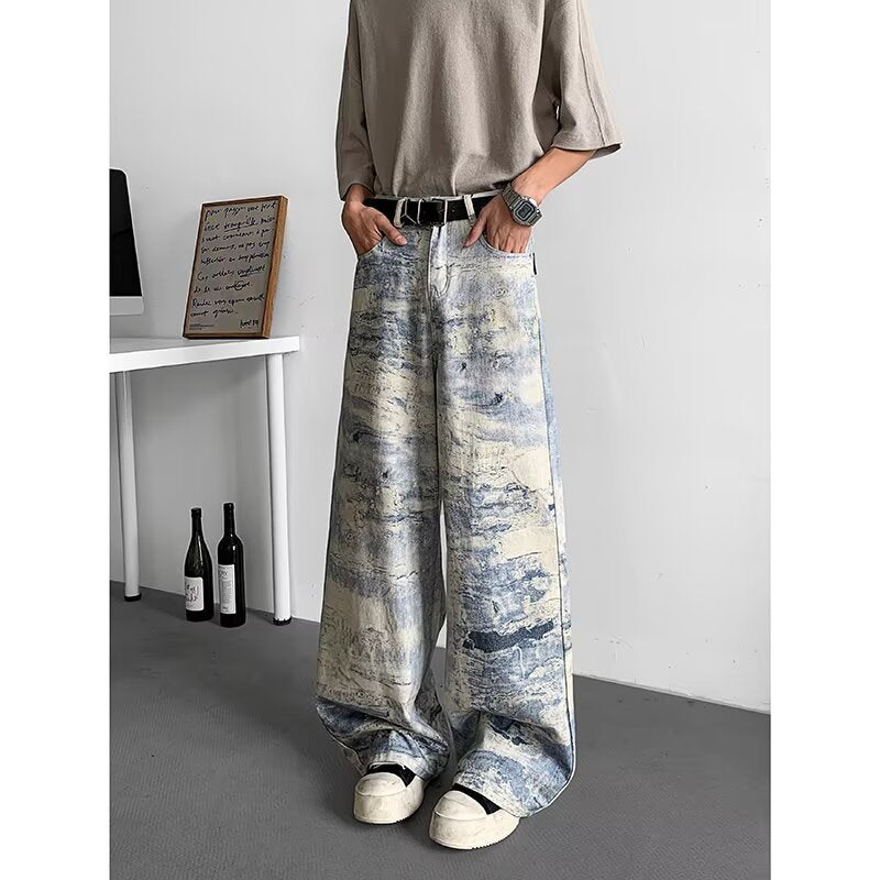 Men's Tie-Dye Camouflage Jeans for Effortless Summer Casual Style - Dye My World