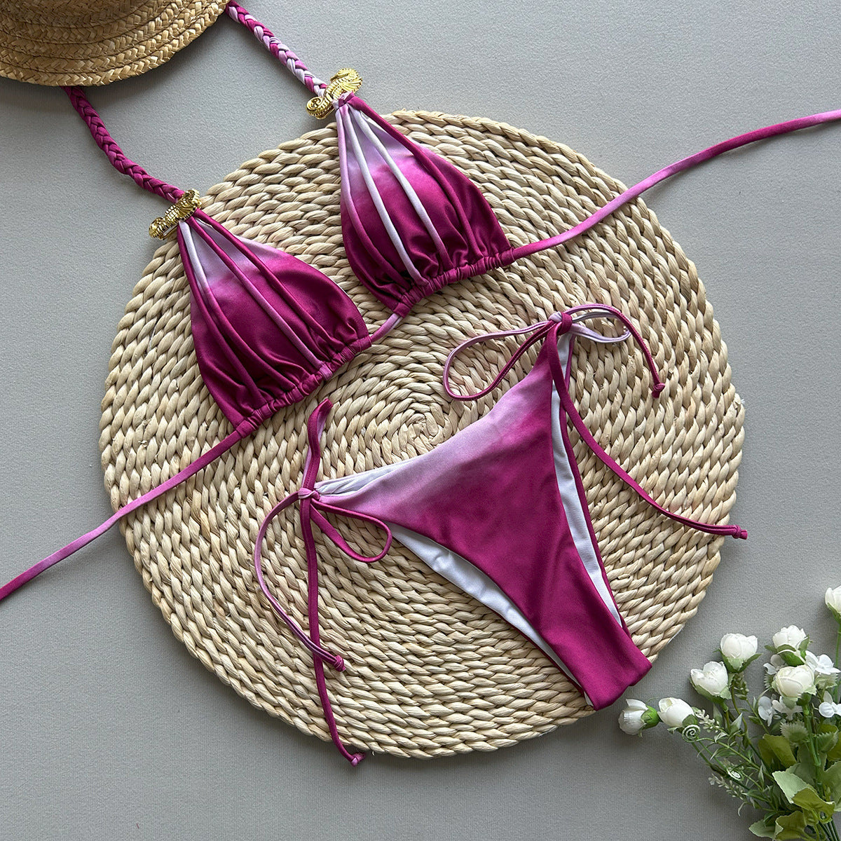 Women's Tie-Dye Bikini Set - Trendy Swimwear for Stylish Beach Days - Dye My World