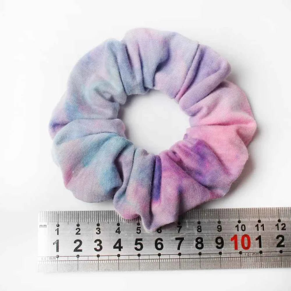 3pcs Tie Dye Scrunchie Set for Women - Elastic Hair Ties, Ponytail Holders, and Accessories
