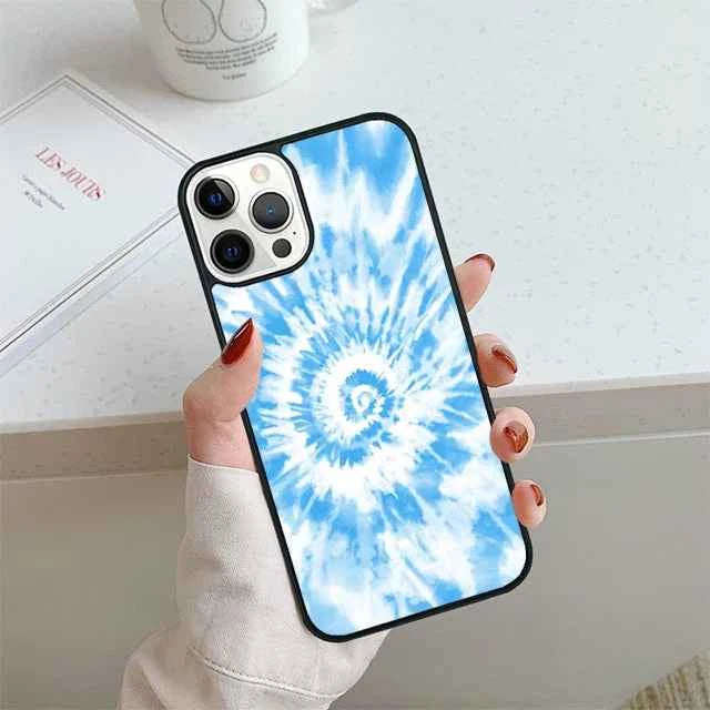 Tie Dye Phone Case for iPhone 17, 14, 15, 16, 13, 12, 11 Pro Max, Air, and SE2020 - Trippy Design Cover