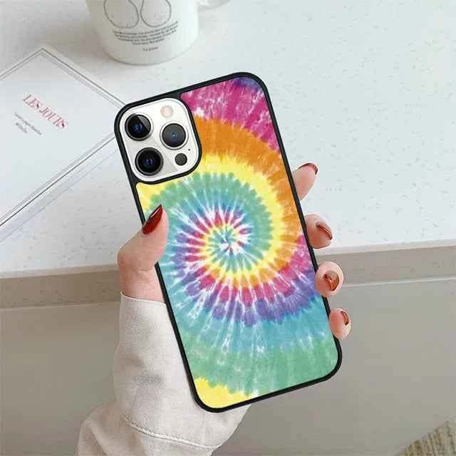Tie Dye Phone Case for iPhone 17, 14, 15, 16, 13, 12, 11 Pro Max, Air, and SE2020 - Trippy Design Cover