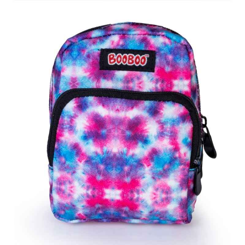 Ice Pop Mini Backpack – Pink, White & Blue Tie-Dye with Adjustable Straps