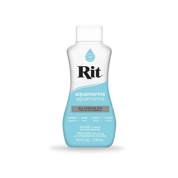 236ml Aqua Marine Fabric Dye – Rit Liquid All-Purpose Dye for Clothes