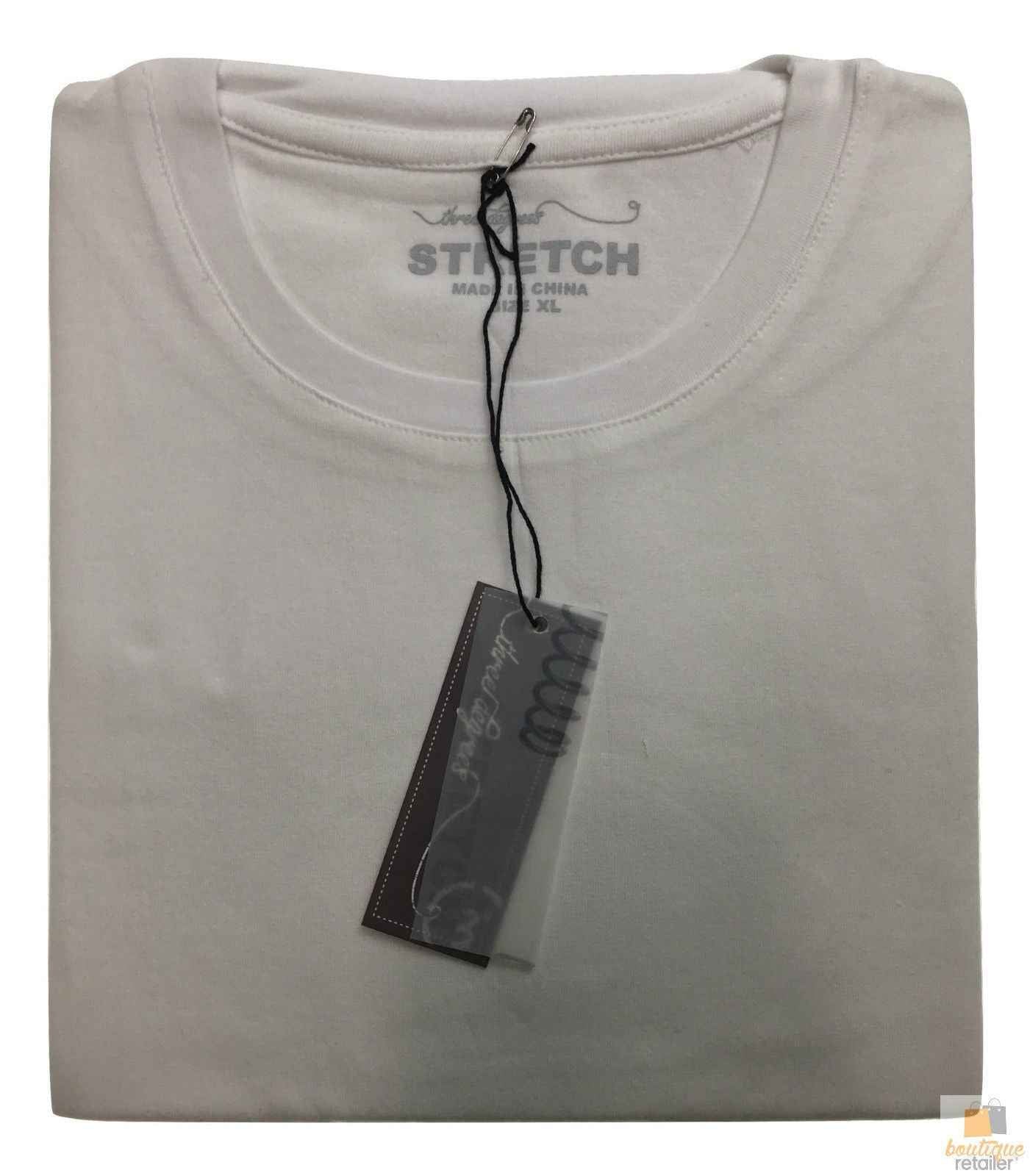 Slim Fit White Cotton Tee - Men's Blank Shirt for Tie-Dye & Crafts, Size S