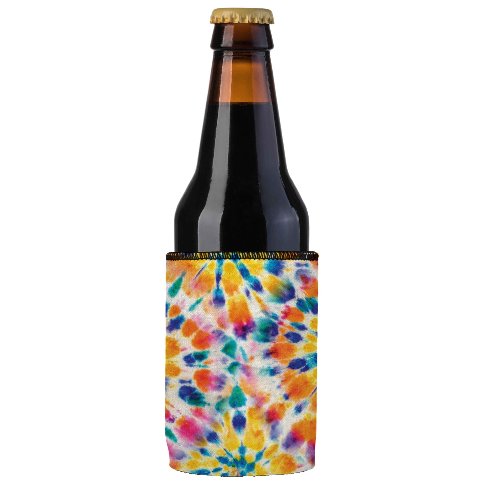Rainbow Spiral Tie-Dye Cooler - 2-Pack Stubbyz for Chilled Drinks