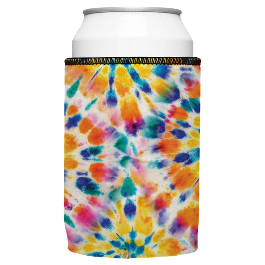 Tie-Dye Stubby Cooler – Bright Multicolor Drink Holder for Ultimate Refreshment