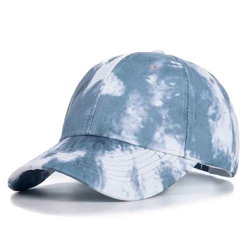 Women's Tie-Dye Baseball Cap - Adjustable Multicolor Hat for Trendy Streetwear Styles
