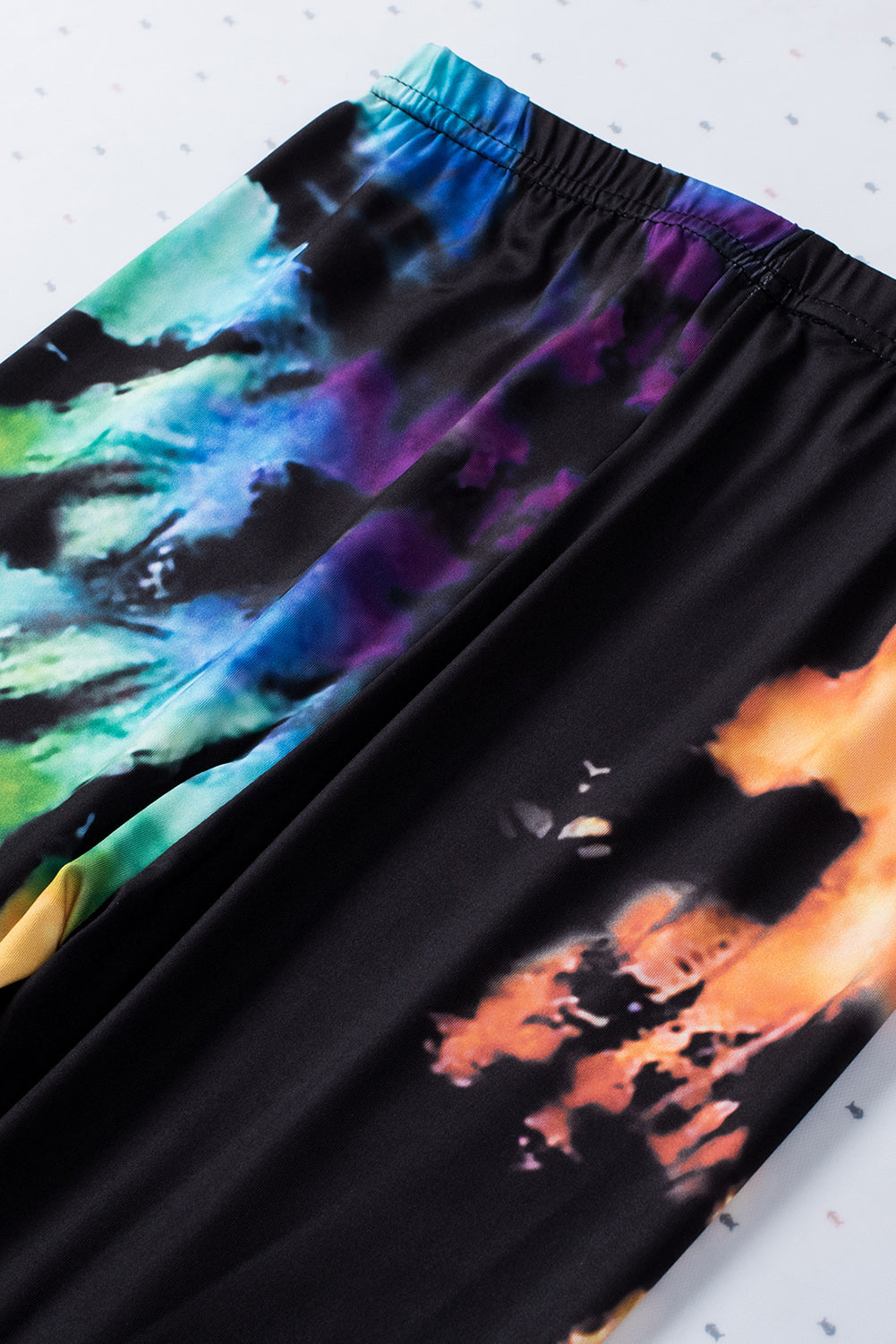 Multicolor Tie-Dye Fitness Leggings – Women's Activewear with Hollow Out Design - Dye My World